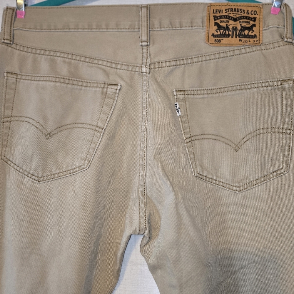 Men’s Levi’s 508 EUC Size 30x32 Khaki Soft Tan‎